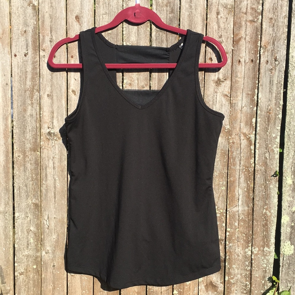 Black Tank Top, Open Back